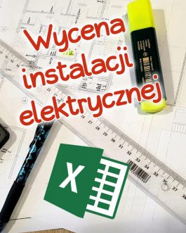 Plik XLS, wycena instalacji elektrycznej (wersja 1.0) – MS Excel, OpenOffice, LibreOffice